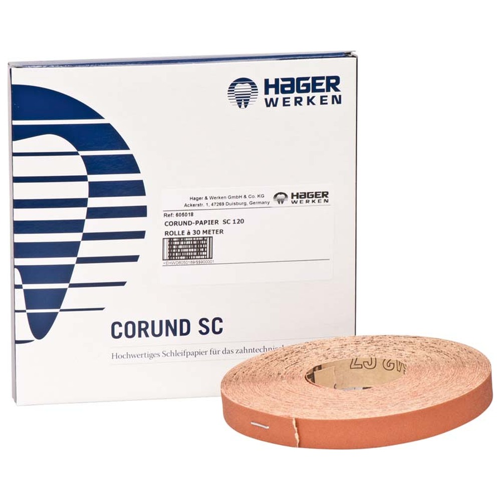 Hager & Werken CORUND SC - Rolle 30 m Papier Körnung 120