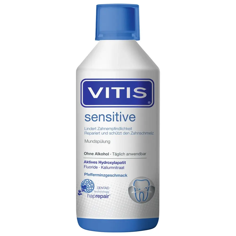 DENTAID VITIS® sensitive Mundspülung - Flasche 500 ml