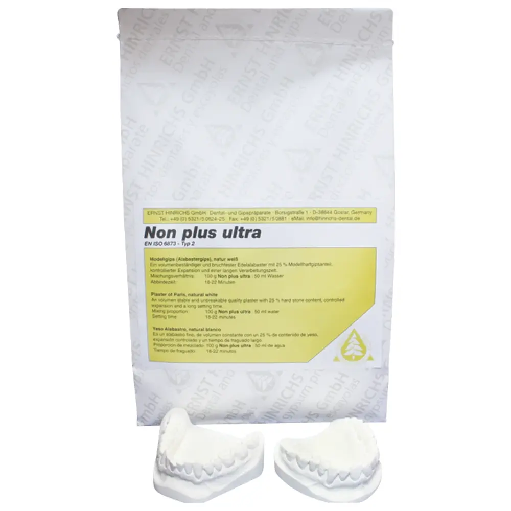 ERNST HINRICHS Non plus ultra - Sack 25 kg Modellgips naturweiß