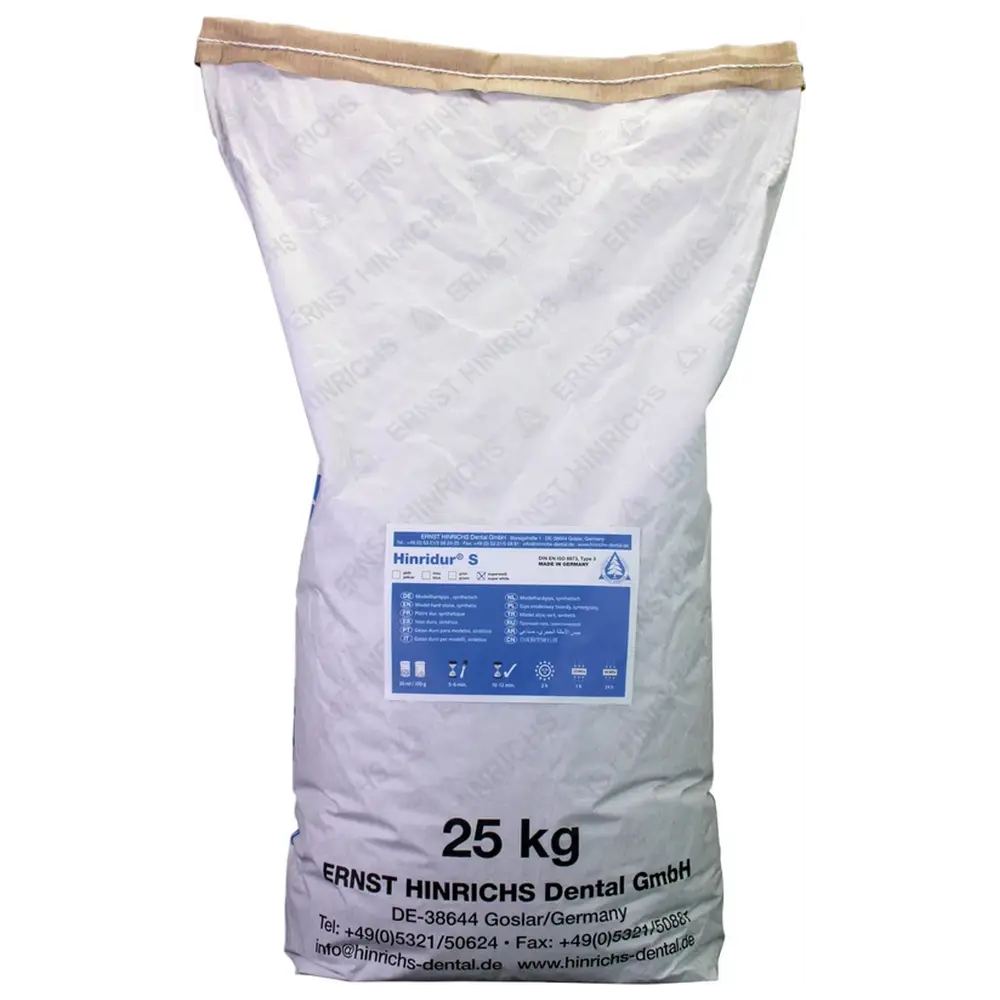 ERNST HINRICHS Hinridur® - Sack 25 kg Modellhartgips naturweiß