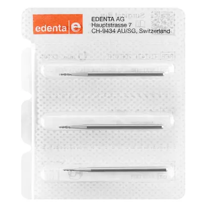 Edenta Chirurgie Knochenfräser HM C163A - Packung 3 Stück HP, Figur 408, 6 mm, ISO 014