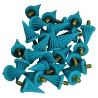 Kerr Farbige Prophy Cups - Packung 30 Stück türkis spitz, weiches Gummi, Screw-Type