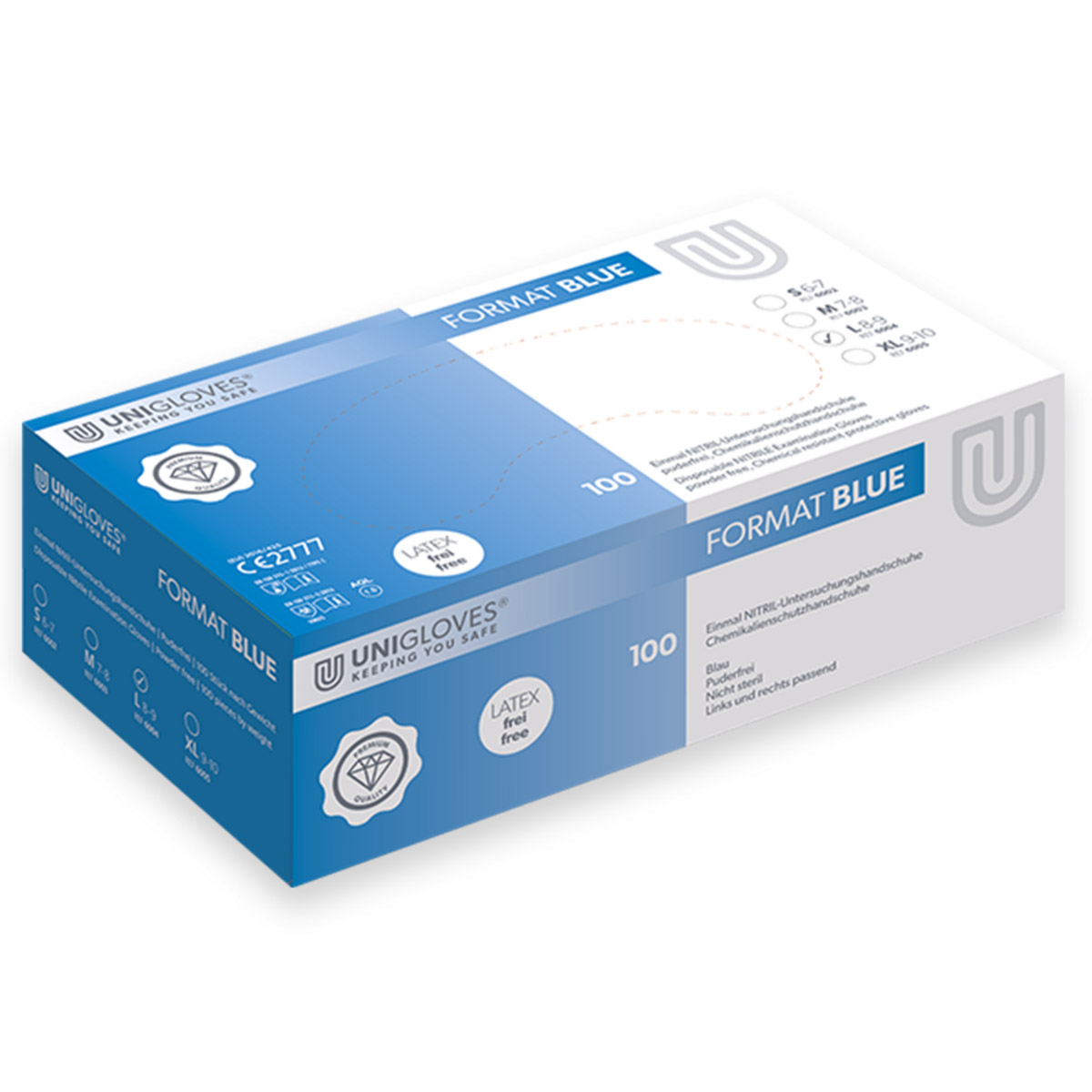 Format Blue Nitril pdfr L 100St
