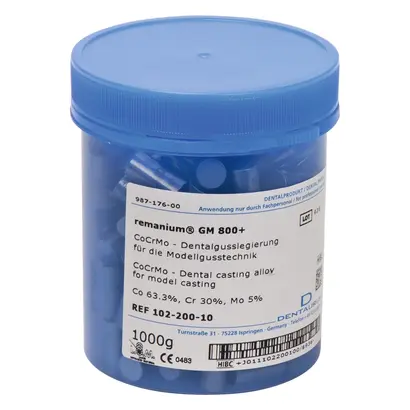Dentaurum GmbH & Co. KG remanium GM 800+ extrafederhart Pa 1kg Dentaurum GmbH & Co. KG remanium GM 800+ extrafederhart Pa 1kg