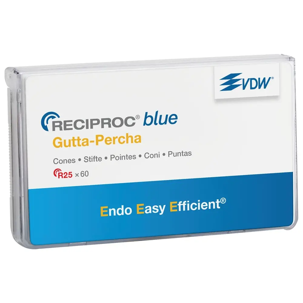 VDW RECIPROC® blue Guttaperchaspitzen - Packung 60 Stück ISO 025