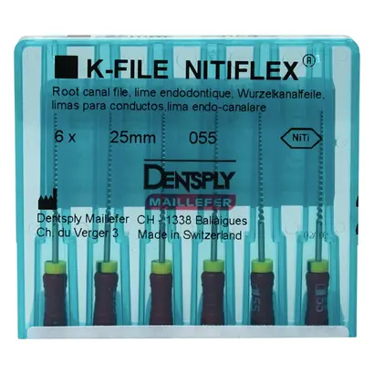 MAILLEFER INSTRUMENTS HOLDING Sàrl NITIFLEX K Feile 12N ISO055 25mm Pa 6