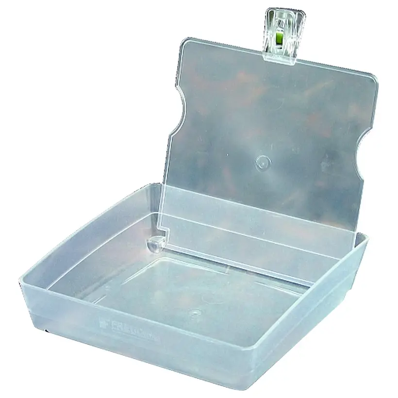 Freuding Labors GmbH Arbeitsschale m.Klammer kristall 203x203x60mm St