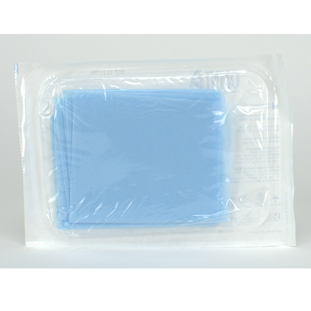 Omnia OP Abdecktuch 75x90 h-blau 50St