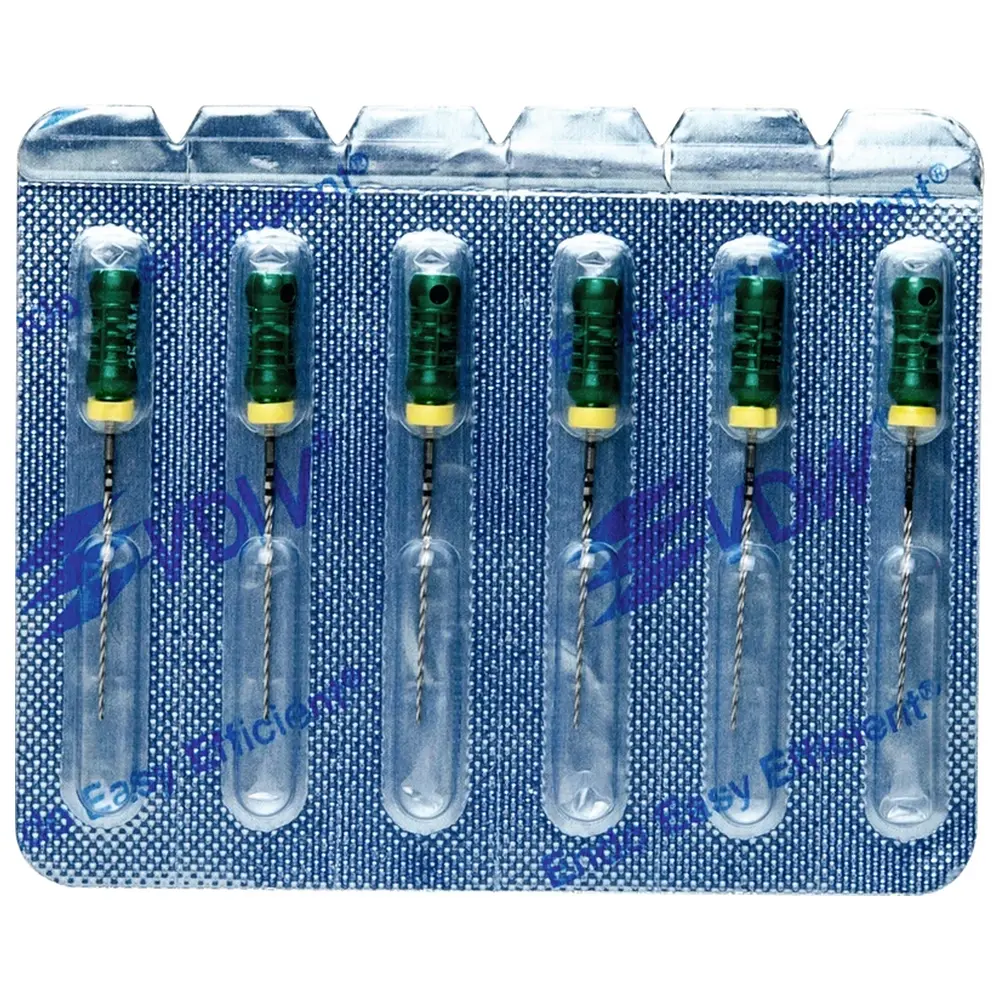 VDW STERILE K-Bohrer - Blisterpackung 6 Stück 25 mm ISO 035