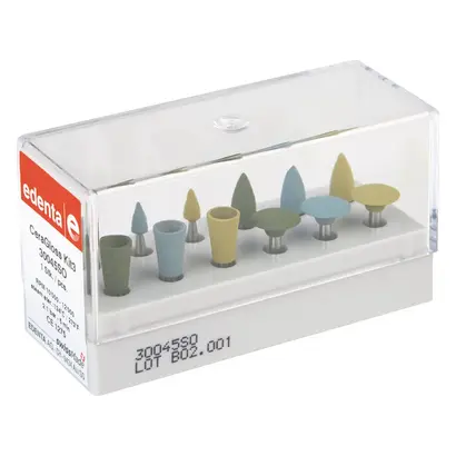 Edenta CeraGloss - Kit 12 Stück (4 x grün, 4 x blau, 4 x gelb), RA