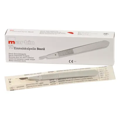 KLS Martin SE & Co. KG Einmal-Skalpell Fig.15 steril 10-295-15-04 Pa 10 KLS Martin SE & Co. KG Einmal-Skalpell Fig.15 steril 10-295-15-04 Pa 10
