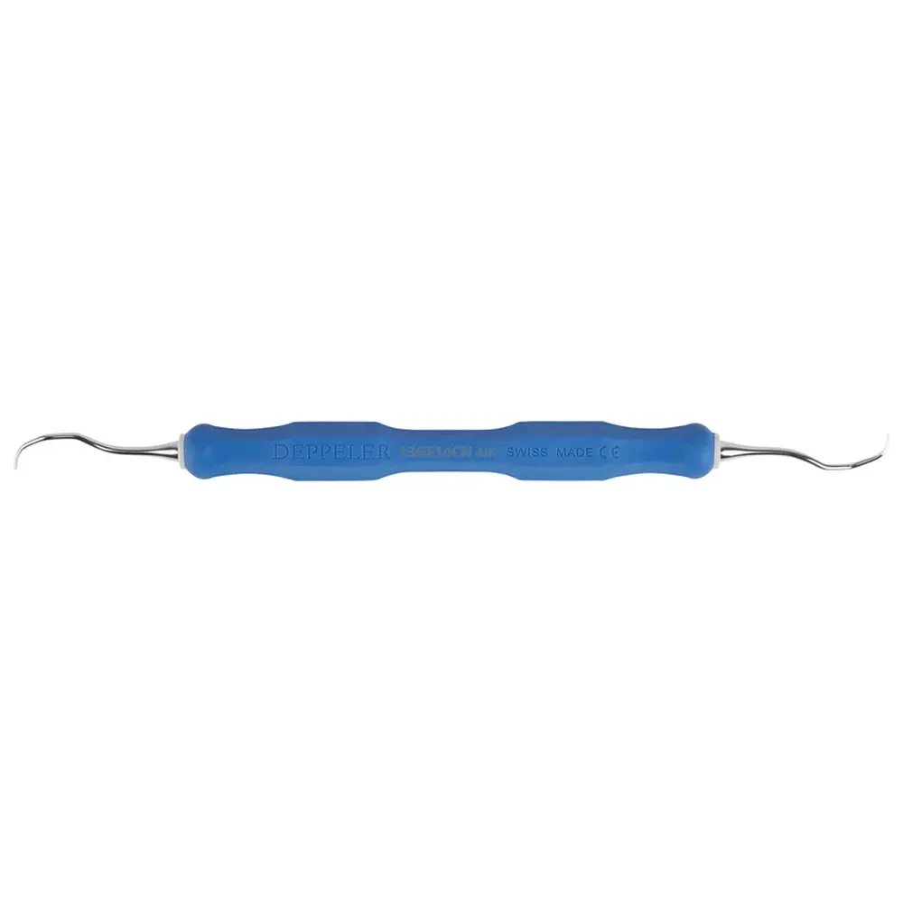 American Dental DEPPELER Gracey Küretten Classic - Stück Figur 13/14, CN Griff, blau