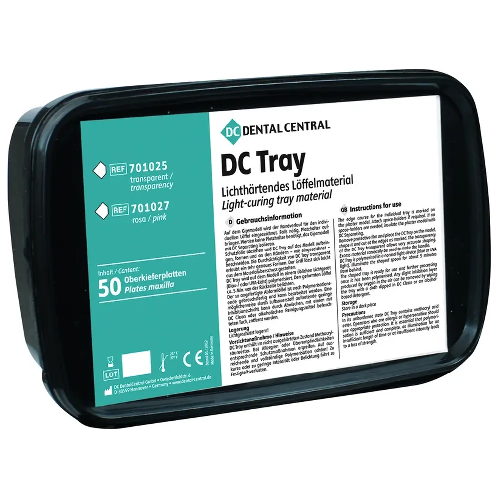 DC Dental Central DC Tray - Packung 50 Stück transparent, für OK