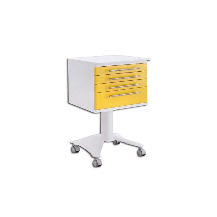 Medizinischer Rollwagen mit Schubladen und Ablage Ablageplatte: Glas Medizinischer Rollwagen mit Schubladen und Ablage Ablageplatte: Glas