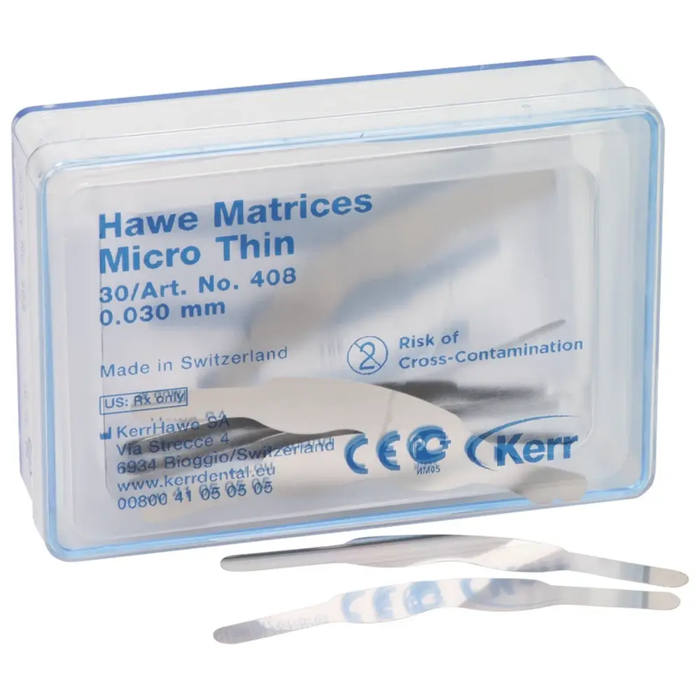 Kerr Matrizen Mikro-Dünn - Packung 30 Stück Stärke 0,03 mm, Nr. 408