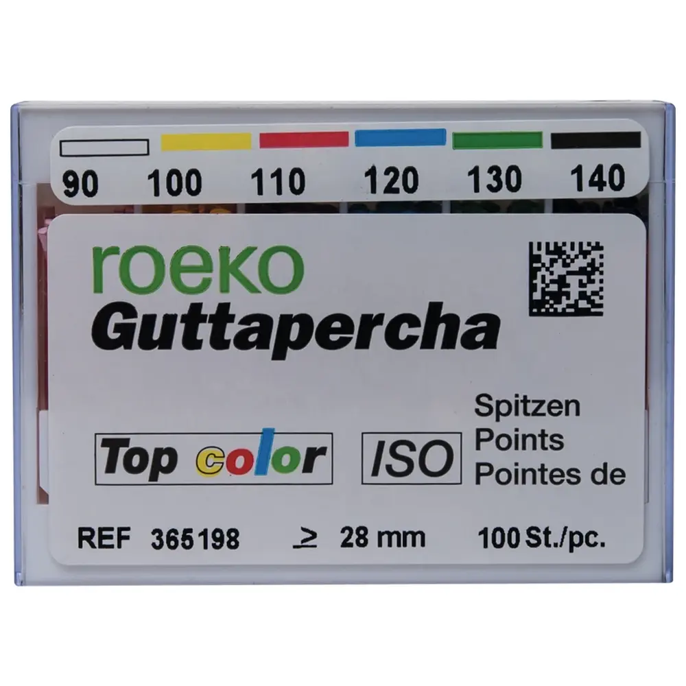 COLTENE roeko Guttapercha Spitzen Top color - Sortiment 100 Stück ISO 090-140