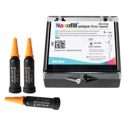 bisico Nanofill unique flow - Packung 20 x 0,3 g Kapsel