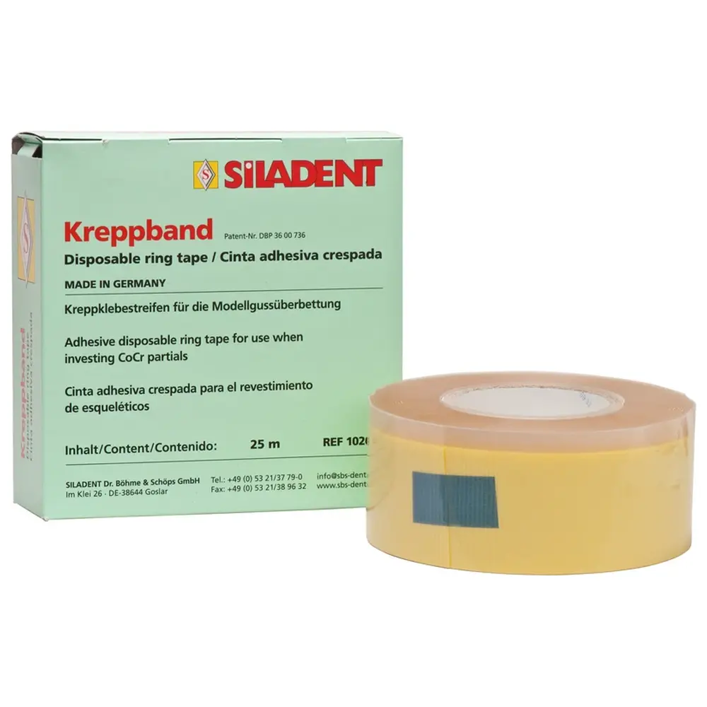 SILADENT Kreppband - Rolle 25 m SILADENT Kreppband - Rolle 25 m