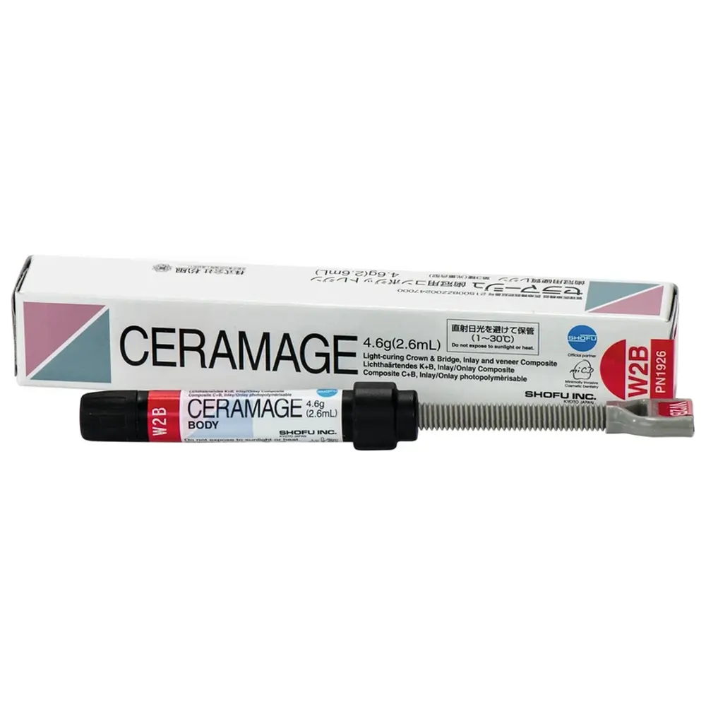 SHOFU CERAMAGE - Spritze 4,6 g Komposit dentin W2B