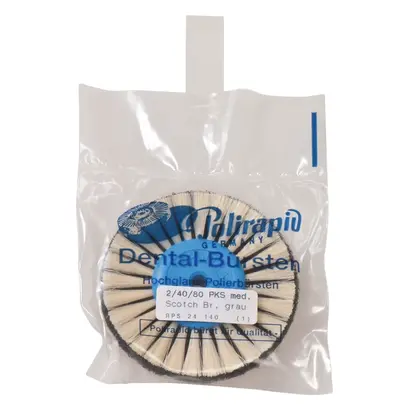 Polirapid Dr. Montemerlo GmbH & Co. KG PRIMA-Rundbürste 2/40/80mm medium 2-reihig 3M Scotch-Brite St