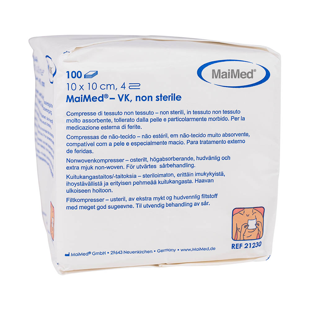 GX250863_Vlieskompressen_10x10_4funsteril_100St Vlieskompressen 10x10 4-f.unsteril 100St