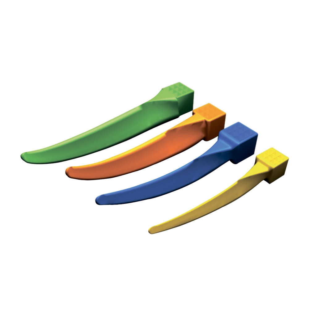 GX220552_GWedges_blau_Plastik_Klein_100St G-Wedges blau Plastik Klein 100St