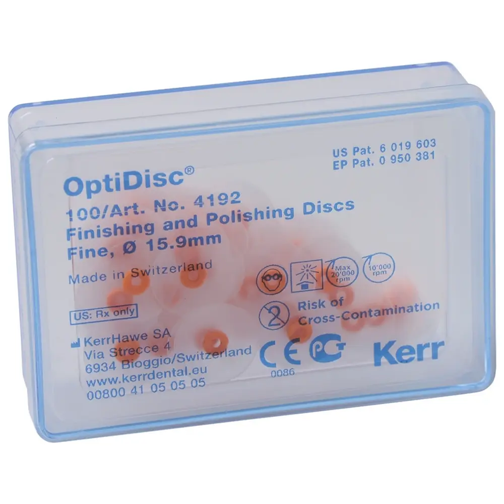 Kerr OptiDisc® - Nachfüllpackung 100 Stück unmontiert, orange fein, Ø 15,9 m