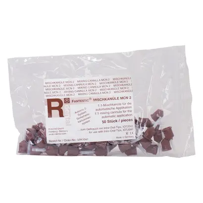 R-dental Dentalerzeugnisse GmbH FANTESTIC Mischkanüle MCN 2 braun/weiß Spirale Btl 50