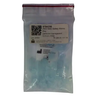FKG Dentaire SA Safety Memo Disc 0,5mm perforiert transparent Pa 100