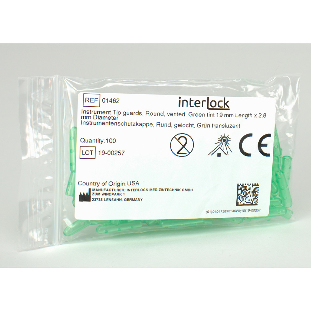 Inst.Schutzkappe grün 2,8x19,5mm 100St
