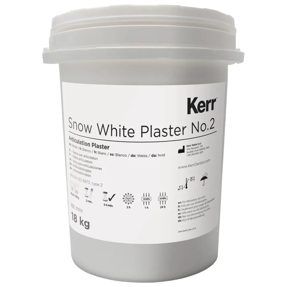 Kerr Snow White™ Plaster - Sack 18 kg Spezial Gips weiß
