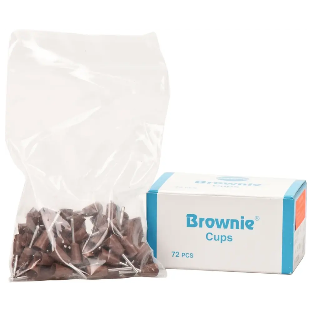 SHOFU Silikonpolierer - Bulkpackung 72 Stück braun, FG, Figur Kelch, ISO 065