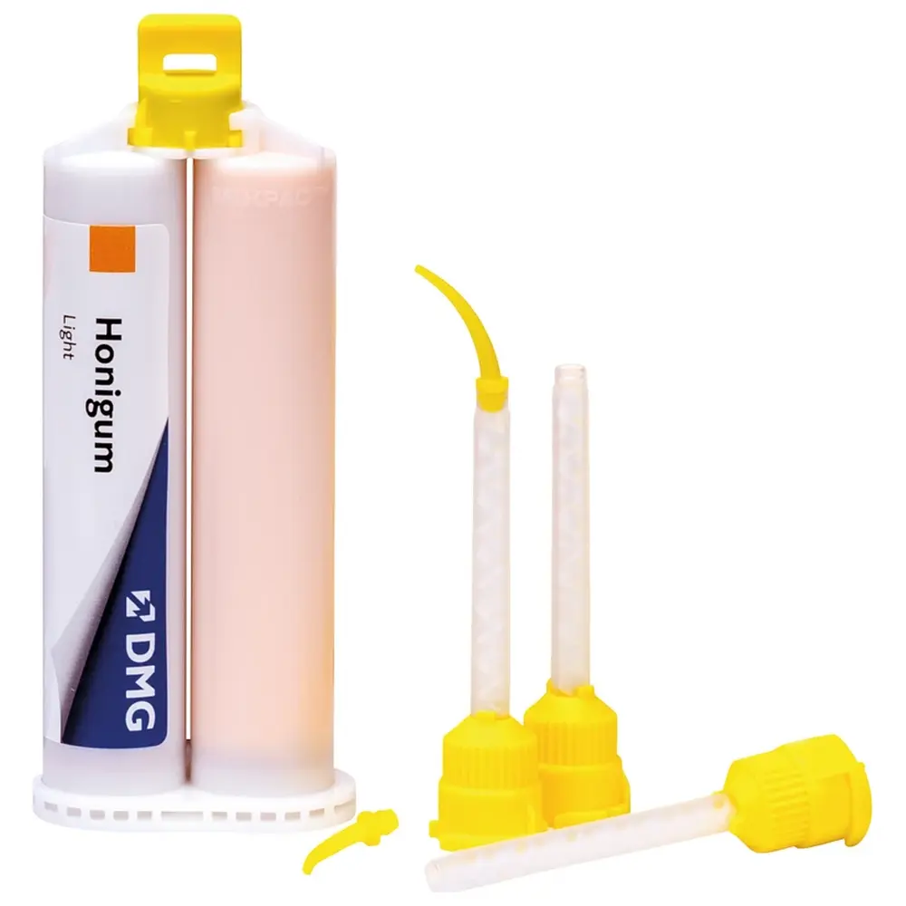 DMG Honigum Light - Vorteilspackung 8 x 50 ml Doppelkartusche Light, Zubehör