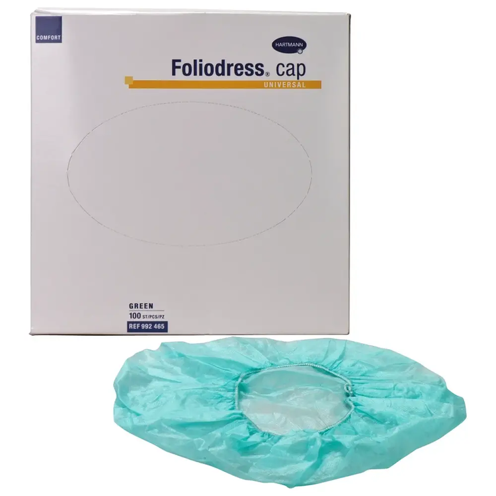 HARTMANN Foliodress® cap COMFORT UNIVERSAL - Packung 100 Stück grün, universal HARTMANN Foliodress® cap COMFORT UNIVERSAL - Packung 100 Stück grün, universal
