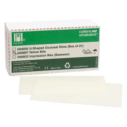COLTENE Hygenic® Bissplatten - Packung 450 g Bissplatten gelb