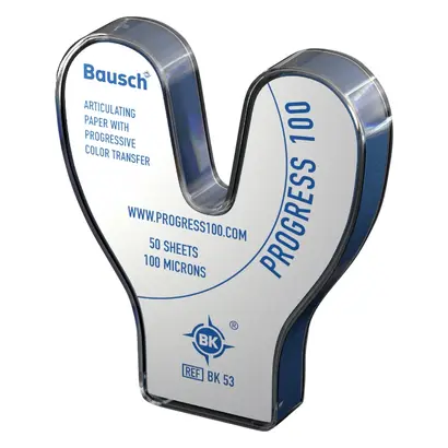 Dr. Jean Bausch GmbH & Co.KG Progress 100my blau Hufeisen m.Spender BK53 Pa