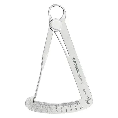 ASA Dental Messzirkel nach Iwanson - Stück für Wax 0-10 mm, 2550-1