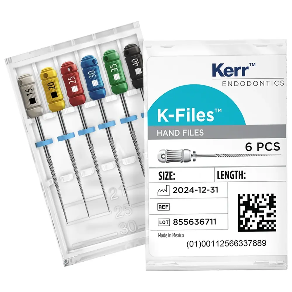 Kerr K-Files™ - Packung 6 Stück 25 mm ISO 008