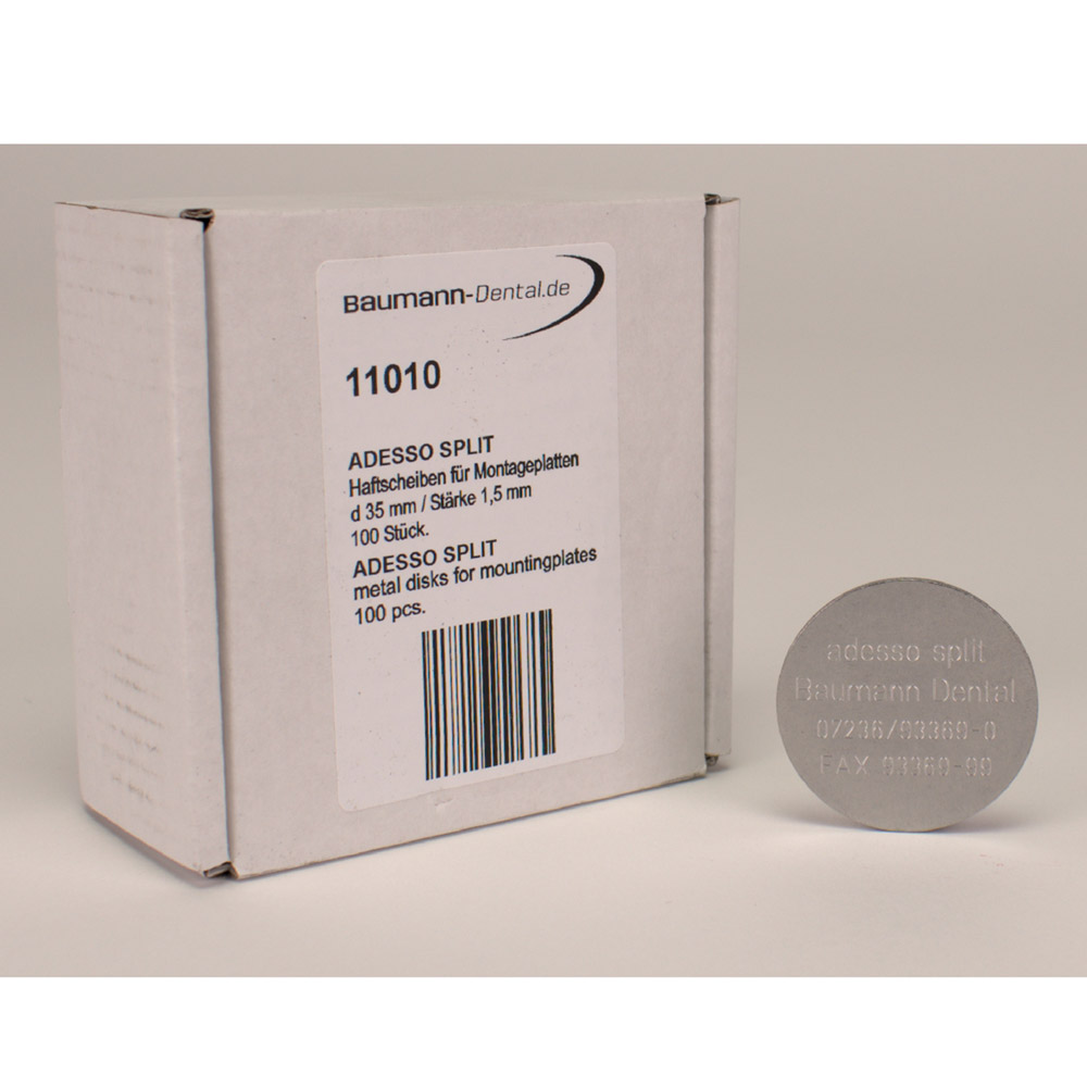 GX15309_Adesso_Split_Haftscheiben_rostfrei_100St Adesso Split Haftscheiben rostfrei 100St