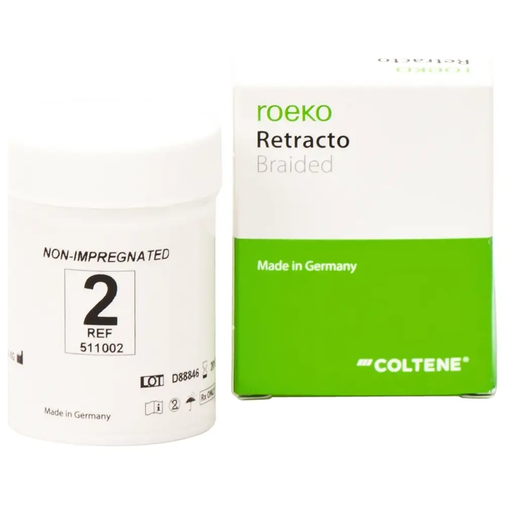 COLTENE roeko Retracto, geflochten - Packung 225 cm Retraktionsfaden nicht imprägniert mittel