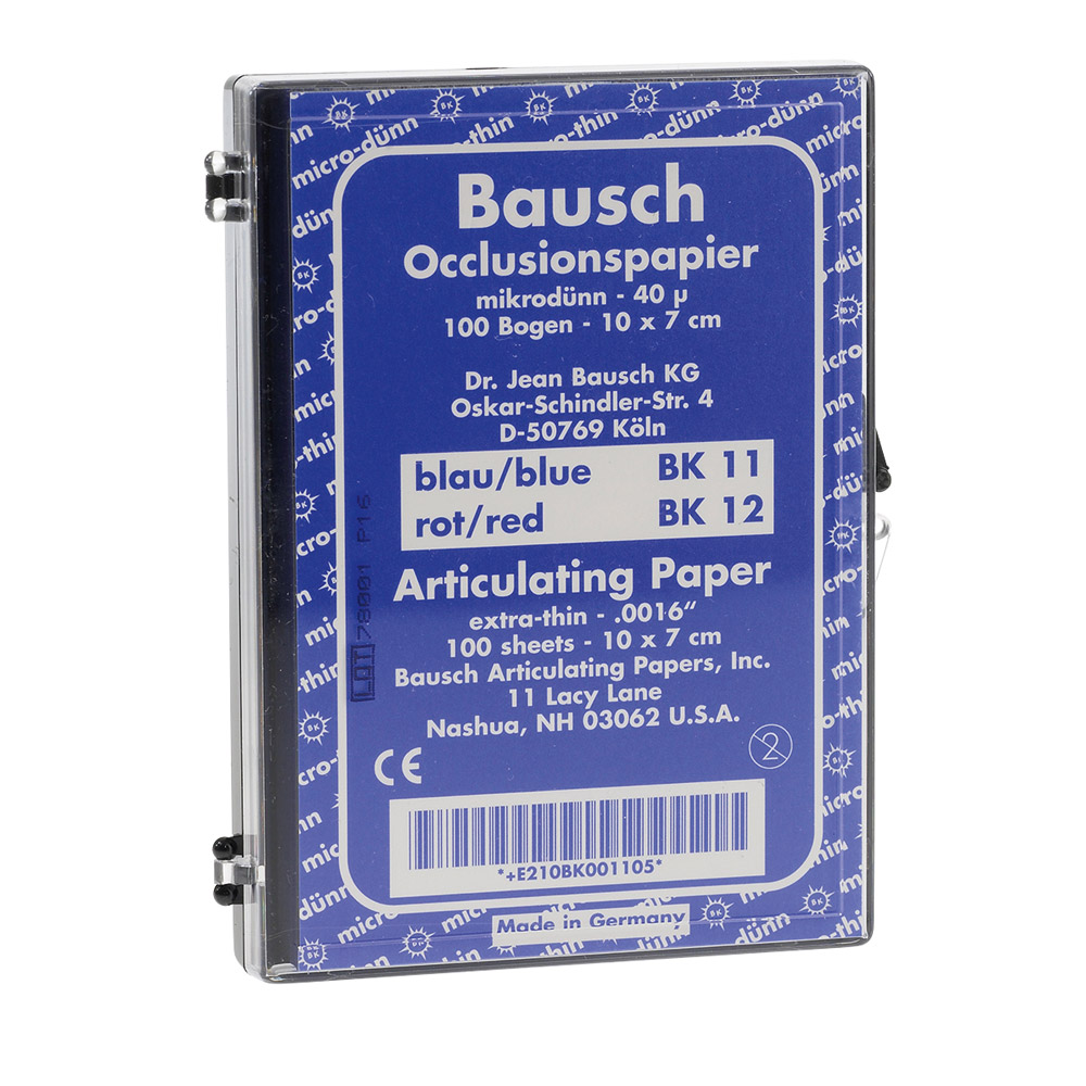 Bglau Occlusionspapier blau BK 11 100Blatt | GX70156