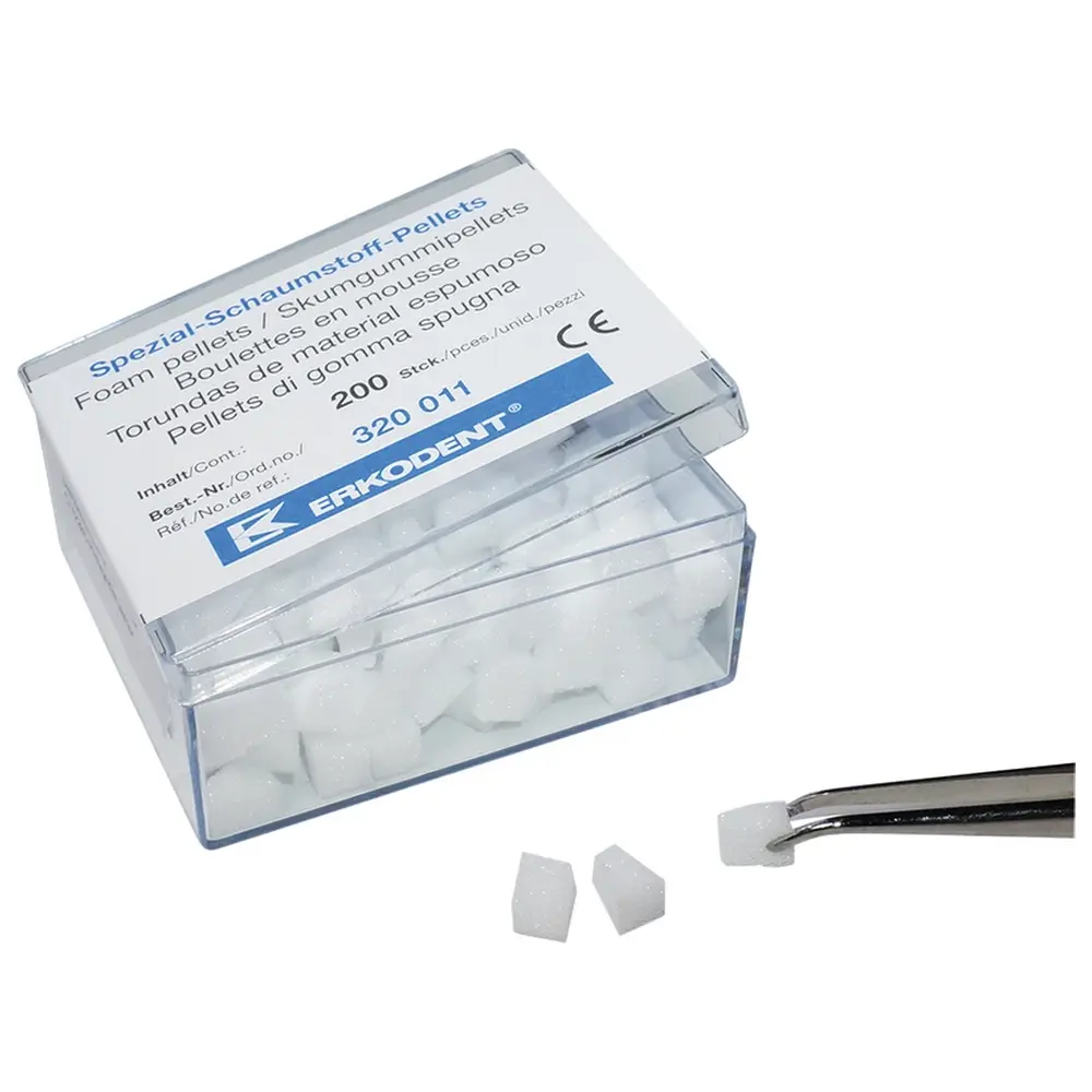 ERKODENT Spezial-Schaumstoff-Pellets - Packung 200 Stück