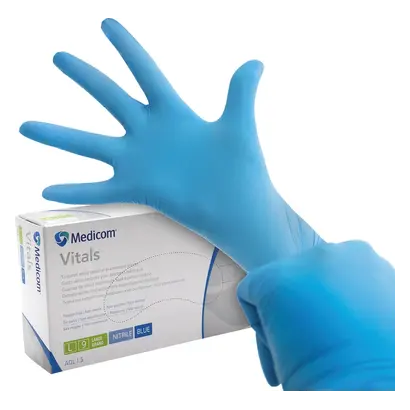 KOLMI-HOPEN MEDICOM GROUP SafeTouch Advanced Vitals blau PF L Nitrilhandschuhe Pa 100
