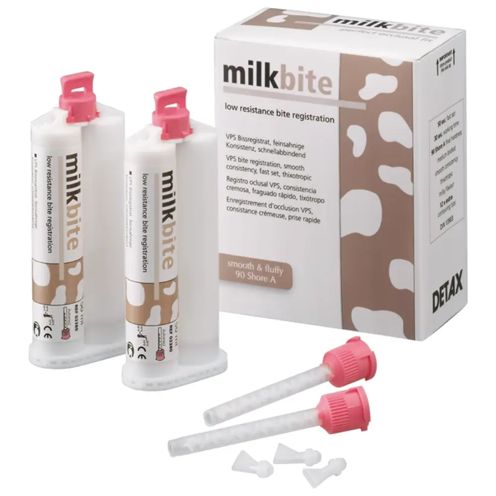 DETAX milkbite - Standardpackung 2 x 50 ml Doppelkartusche, Zubehör