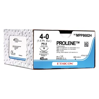 88137_PROLENE_blau_Monofil_45cm_40_FS2_Staerke_15_Pa_36 Ethicon Inc. PROLENE blau Monofil 45cm 4-0 FS2 Stärke 1,5 Pa 36