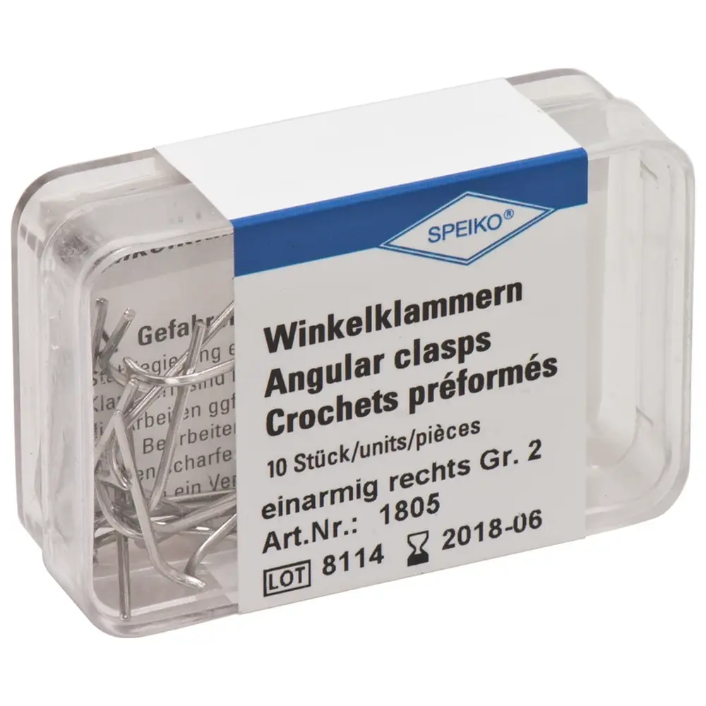 SPEIKO Winkelklammern - Packung 10 Stück Gr. 2