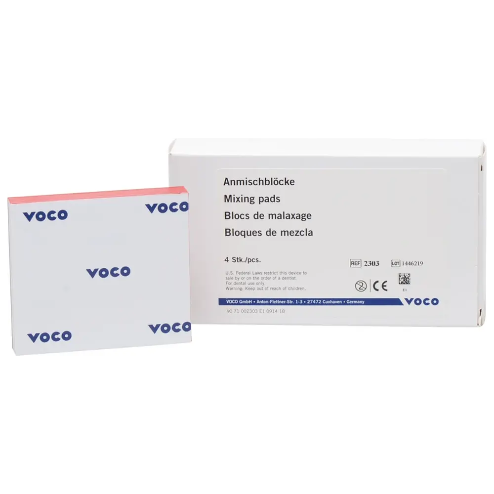 VOCO Anmischblöcke - Packung 4 x 60 Blatt, 70 x 80 mm