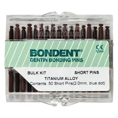 COLTENE BONDENT® Pins - Bulkpackung 50 Pins Titanium Alloy blauer Punkt
