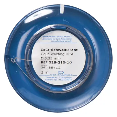 Dentaurum GmbH & Co. KG CoCr Schweißdraht D0,35mm Ro 2m Dentaurum GmbH & Co. KG CoCr Schweißdraht D0,35mm Ro 2m