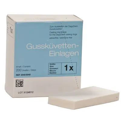 emwerk Gussküvetten-Einlagen - Packung 200 Stück 1X